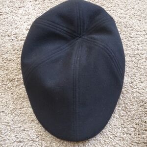 Zara Black Boston Style Fitted Cap Hat Casual Spring Summer